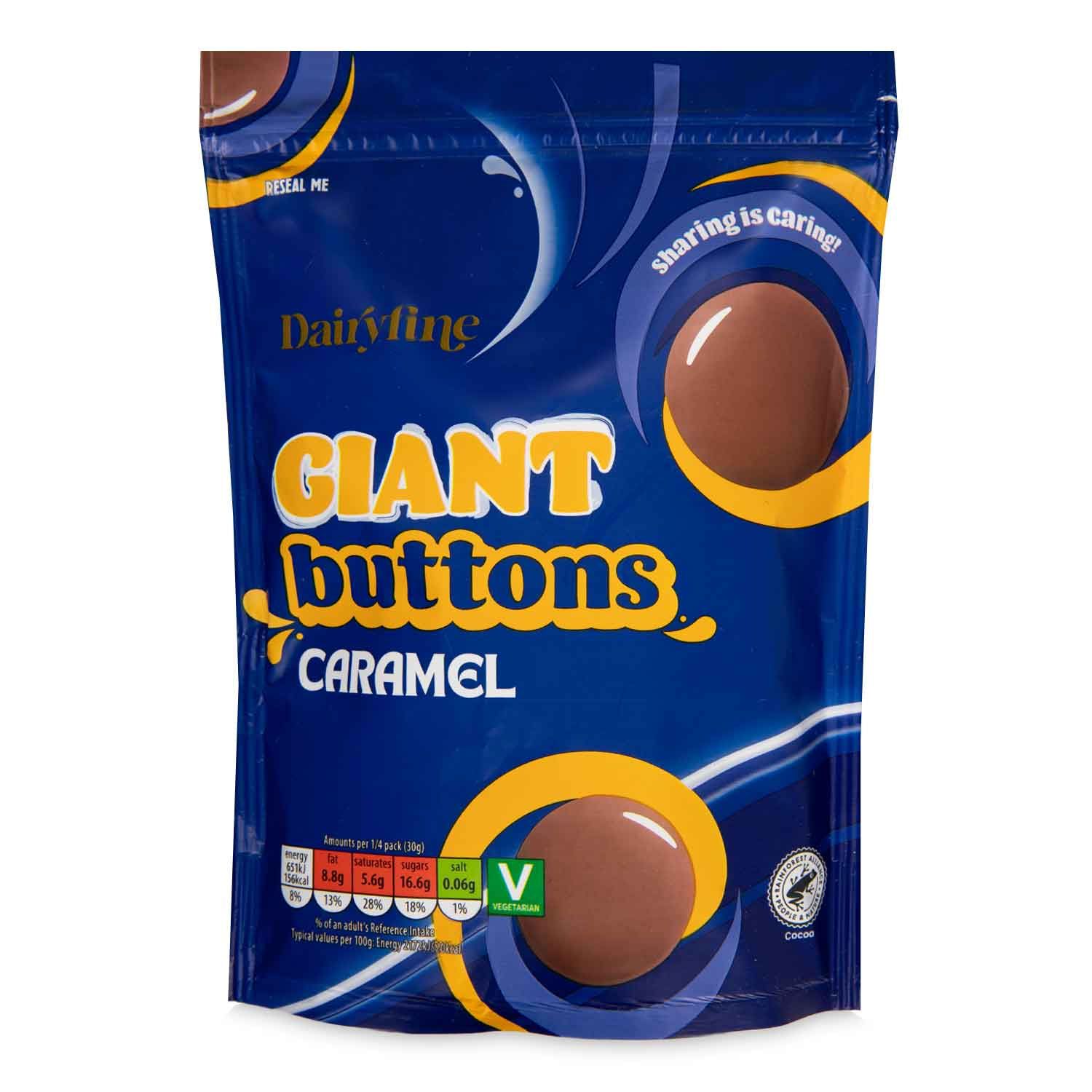 Giant Caramel Buttons 120g Dairyfine